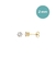 Brinco Ponto de Luz (2mm) - Banhado a Ouro
