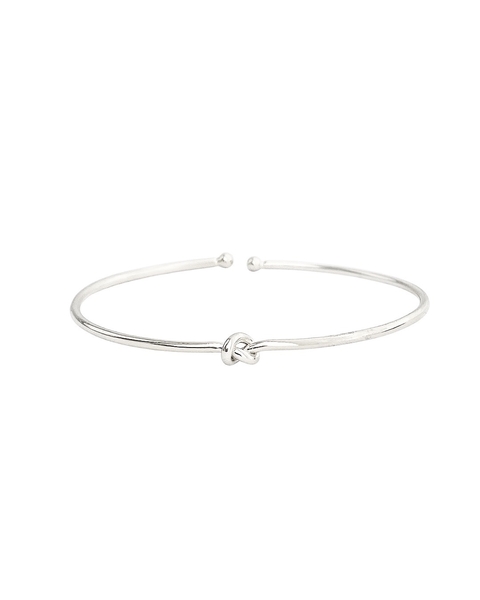 Bracelete Nó - Banhado Prata