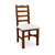 Silla de madera Caoba Asiento tapizado Ergo: