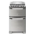 Cocina 56cm multigas Inox. Electrolux doble horno - comprar online