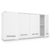 Alacena 120cm Blanco Premium :