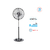 Ventilador pie 20" Liliana 90w Orbital Palas metalicas - comprar online