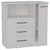 Comoda Premium 3 cajones 1 puerta color Venecia :