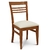 Silla de madera Caoba/Asiento tapiz.Denver hueso Murano : - comprar online