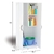 Mueble organizador con escobero Homely Blanco 2 puertas 150x59cm :