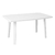 Mesa jardin Quality rectang 134cm. blanca