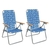 Combo 2 Sillones plegables de Aluminio, Respaldo alto 5 posiciones