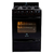 Cocina 56cm multigas Negra Escorial Master Style Luz/enc