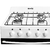 Cocina 56cm Gas Env. Blanca Escorial Master Classic - tienda online