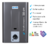 Calefon Tiro Natural 14 litros Escorial Ce-14lbe Grafito PilotLess GasEnv - Maitess 