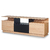 Mesa tv Mesina 180cm Hickory/negro para tv 65":