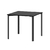 Mesa comedor Dielfe Milano cuadrada negra 85x85cm