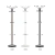 Perchero de pie Heiger gh-8009:
