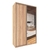 Placard Reflex 123cm Roble Nebraska Nat Ptas.corredizas con Espejos: