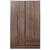 Placard Tana Plus 113cm 4 puertas abrir Color Moccha 2 cajones: