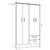 Placard Tana Plus 113cm 4 puertas abrir Color Moccha 2 cajones: - comprar online