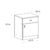 Mesa de luz Pluspack Nevada con cajon y puerta: - comprar online