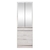 Placard Murano 070cm Color Pino Aland blanco 2 puertas con espejo 4 cajones: