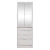 Placard Murano 070cm Color Pino Aland blanco 2 puertas con espejo 4 cajones: