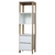 Estante Calabria 2 cajones 45x166cm Color hickory/blanco: