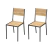 Par de Sillas de caño Neo Nebrasca Natural: - comprar online