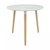 Mesa redonda 90cm Blanca Patas madera Eames: