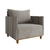 Sillon individual Glamour Lino Kaki: - comprar online