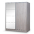 Placard Murano 180cm 2ptas corred. Pino Blanco con espejo: - tienda online