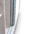 Placard Murano 180cm 2ptas corred. Pino Blanco con espejo: