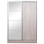 Placard Murano 140cm Ptas.corred. Espejo Pino Aland: