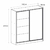 Placard Murano 180cm Ptas.corredizas Pino Aland blanco - Maitess 