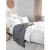 Frazada Queen Nuuk Flannel jackard 220x240cm c/corderito