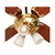 Ventilador techo Severbon Palas madera Cedro/haya con Luz 3 tulipas - comprar online