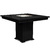 Mesa comedor Euro cuadrada 140X140 wengue Base central: