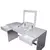 Escritorio Richezze Camarin 130cm tocador Blanco Mesina: - tienda online