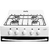 Cocina 56cm Gas nat. Blanca Escorial Master Classic - tienda online