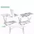 Mesa plegable jardin o picnic 150x70 Blanca - Maitess 