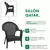 Sillon de jardin Garden Life Qatar Ratan Grafito - tienda online