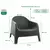 Imagen de Banco de jardin Garden Life Skarpo negro