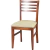 Silla de madera lustre Caoba con asiento tapizado Tauro: en internet