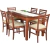 Silla de madera lustre Caoba con asiento tapizado Tauro: - Maitess 