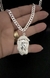 Pingente Face de Cristo médio na Prata Legítima 925
