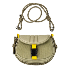 Duo Pequena Bege Kaki/Amarelo - comprar online