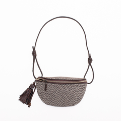 Bolchete Palha com pingente tassel