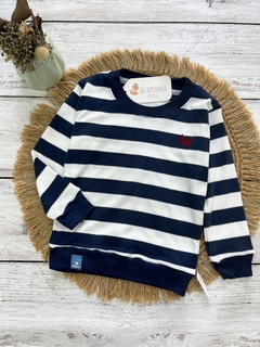 Sweater Gaston (rayado azul) kids 4 al 12