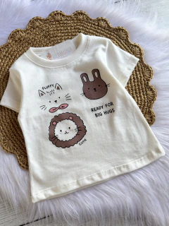 Remera animals - baby girl - comprar online