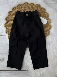 Pantalon cargo - NEGRO