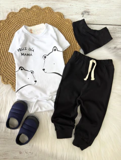 Pantaloncito Black de algodón (unisex) 0 a 24 meses - Brunimania Kids