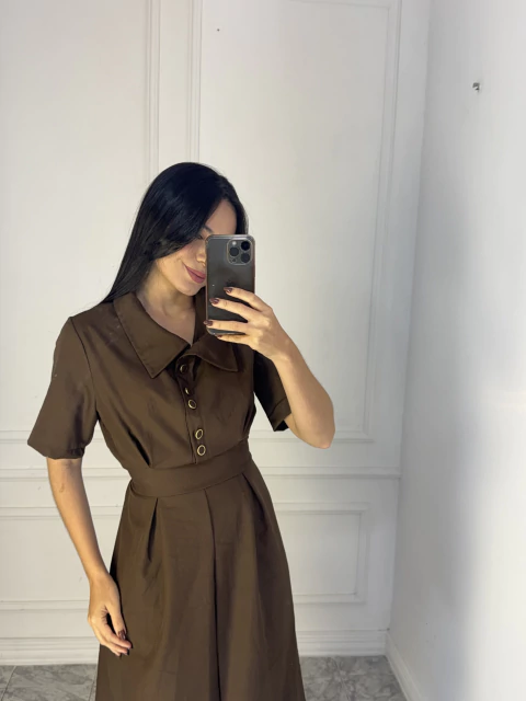 Vestido Marília - Marrom - comprar online