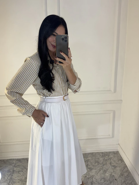 Saia Olivia | Branca - comprar online